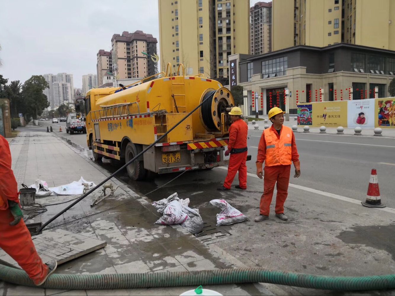 古塔排污管道清淤-管道清洗